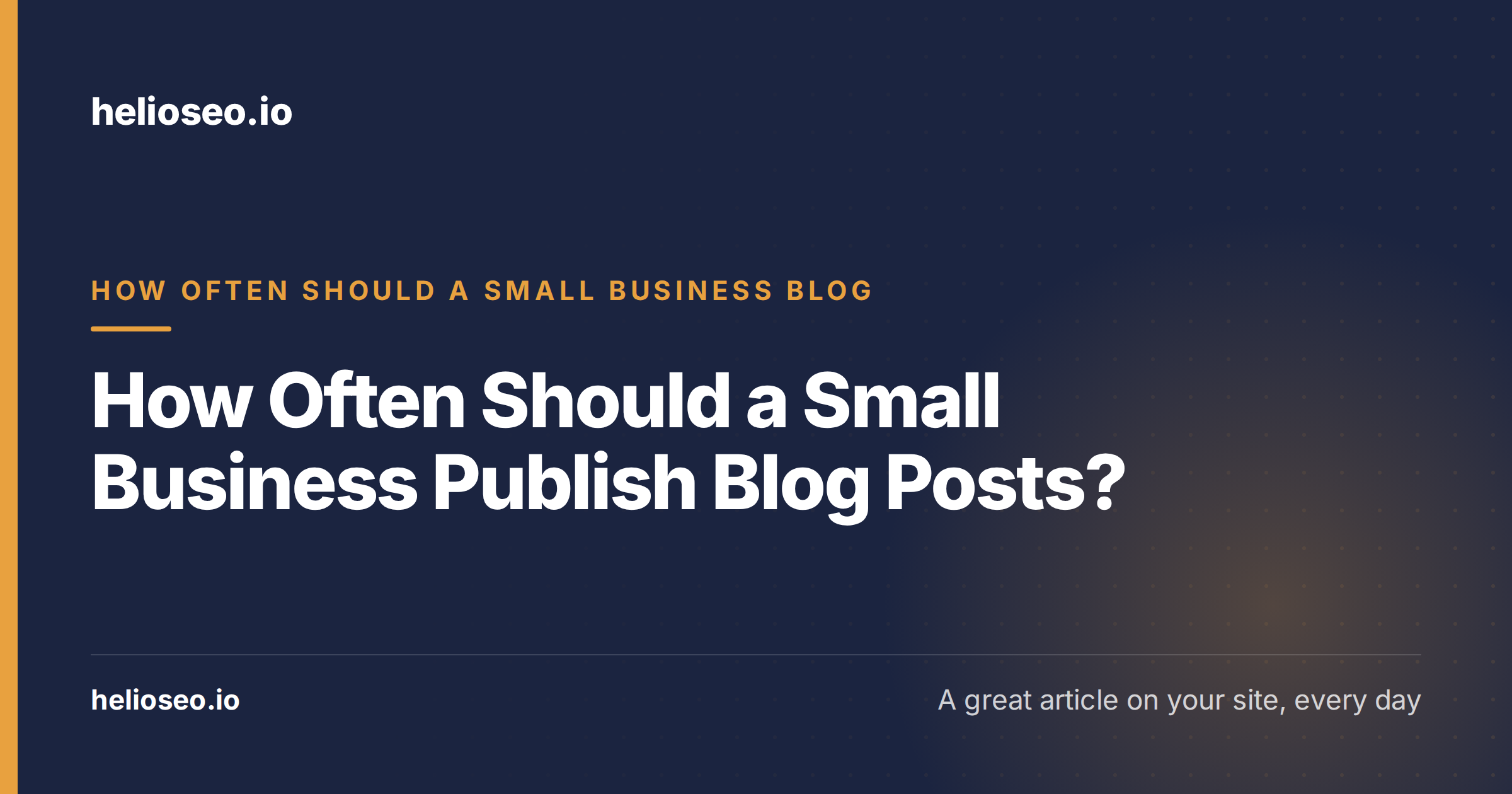 How Often Should a Small Business Publish Blog Posts?
